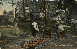 A Southern Barbecue Postcard