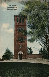 First Settlers Memorial Tower Hingham, MA Postcard Postcard Postcard