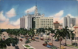 Biscayne Boulevard Looking South from N.E. 5th Street Miami, FL Postcard Postcard Postcard