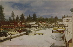 Main Street Big Bear Lake, CA Postcard Postcard Postcard