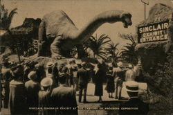 Sinclair Dinosaur Exhibit Postcard