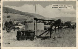 Duke Lease Oil Fields Pumping Equipment Duke Center, PA Postcard Postcard Postcard