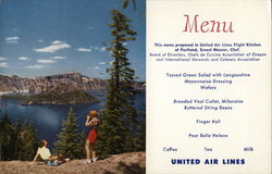 United Menu / Crater Lake, Oregon Crater Lake National Park, OR Postcard Postcard Postcard