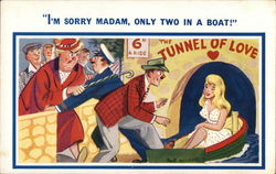 "I'm Sorry Madam, Only Two in a Boat." Comic Postcard Postcard Postcard