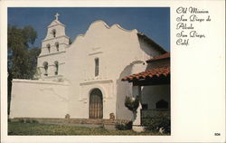 Old Mission San Diego de Alcala California Postcard Postcard Postcard