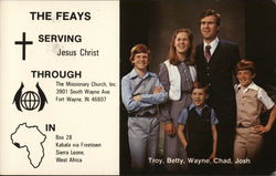 The Feays - Serving Jesus Christ Religious Postcard Postcard Postcard