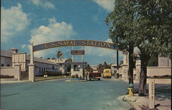 U.S. Naval Station - Entrance Key West, FL Postcard Postcard Postcard