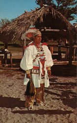 Seminole Indian Okalee Indian Village and Crafts Center West Hollywood, FL Postcard Postcard Postcard