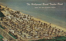 Hollywood Beach Trailer Park Florida Postcard Postcard Postcard