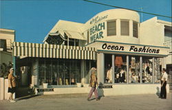 Ocean Fashions on the Broadwalk Postcard