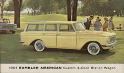 1961 Rambler American Custom 4-Door Station Wagon Postcard