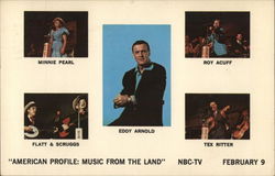 "American Profile: Music From the Land" NBC-TV February 9 Movie and Television Advertising Postcard Postcard Postcard