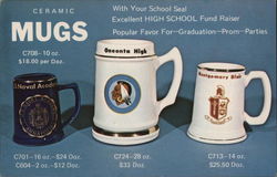 Ceramic Mugs With Your School Seal Advertising Postcard Postcard Postcard