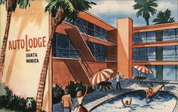 AutoLodge Santa Monica, CA Postcard Postcard Postcard