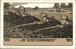 Im Schutzengraben 1914 1915 World War I Postcard Postcard