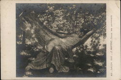 Woman in Hammock Women Postcard Postcard