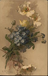 Flowers in a bunch C. Klein Postcard Postcard