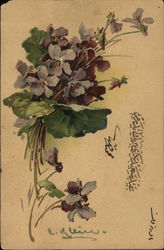 Violets Postcard