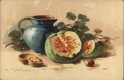 Melon and Nuts Postcard