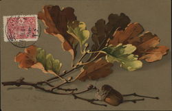 Sprig of Autumn Oak Postcard