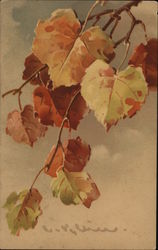 Autumn Leaves C. Klein Postcard Postcard