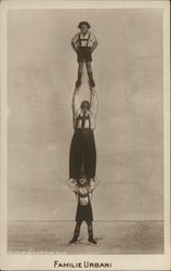 Urban Family - Children Circus Performers Postcard