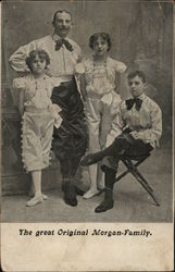 The great Original Morgan-Family. Circus Postcard Postcard