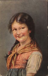 A young girl smiling Children Postcard Postcard