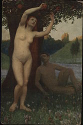 Adam and Eve Postcard