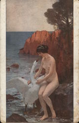 Leda and the Swan Postcard