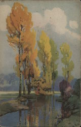 Autumn Trees Postcard