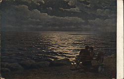 Moonlight at Sea Postcard