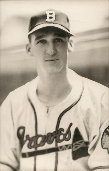 Warren Spahn, Milwaukee Braves Baseball Postcard