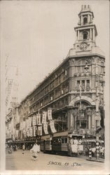 Sincere Department Store, Streetcar Shanghai, China Postcard Postcard Postcard