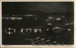 The Harbour at Night Looking Towards Kowloon Hong Kong China Postcard Postcard Postcard