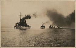 Atlantic Fleet Entering Puget Sound Postcard