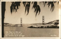 Golden Gate Bridge Towers Postcard