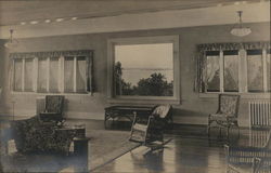 Hotel Lobby with View of Water Postcard Postcard Postcard