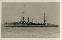 German Cruiser Karlsruhe in New York Harbor 1932 Navy Postcard Postcard Postcard