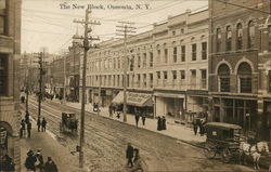 The New Block Oneonta, NY Postcard Postcard Postcard