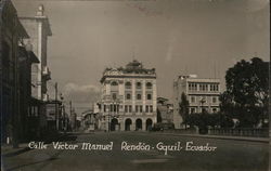 Calle Victor Emanuel Rendon Guayaquil, Ecuador South America Postcard Postcard Postcard