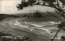 Pebble Beach on Redwood Highway Postcard