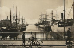 View of Harbor Halmstad, Sweden Postcard Postcard Postcard