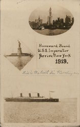 USS Imperator New York, NY Postcard Postcard Postcard