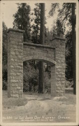 1924 Memorial Arch On the John Day Highway Oregon Postcard Postcard Postcard