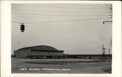 High School Frederick, OK Postcard Postcard Postcard