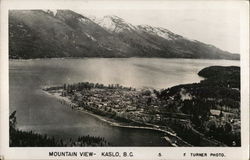 Mountain View Kaslo, BC Canada British Columbia Postcard Postcard Postcard