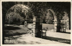 Patio of the Fountain of Youth Postcard