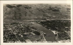 Junction of Snake and Clearwater Rivers Clarkston-Lewiston Idaho Postcard Postcard Postcard