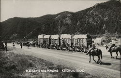 H.C. Lewis Ore Wagons Ketchum, ID Postcard Postcard Postcard